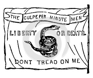 The Culpepper Flag, vintage illustration