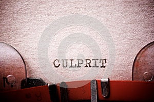 Culprit concept view