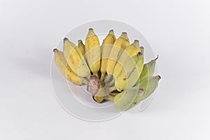 A cultivate banana isolated object