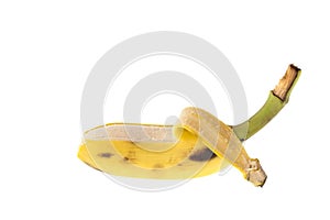 Cultivated Banana, Thai Banana isolated on white