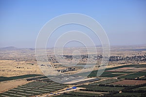 Cultivated Camps in Israel near Syria border