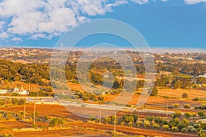 Cultivated fields in the Itria Valley in Puglia