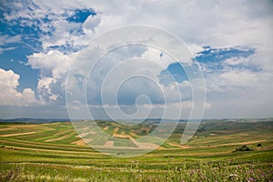 Cultivated Fields in Romania photo