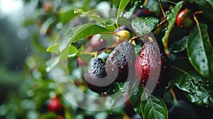 Ripe avocado fruits photo