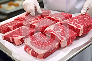 Cultivating meat cuts in laboratory, with advanced stem cell technology. Revolutionary production.