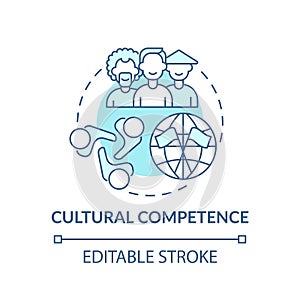 Cultural competence concept icon photo