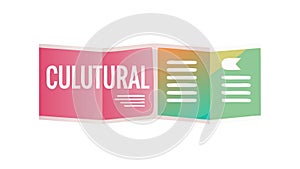 Cultural Event Information Boxes Vector, vector design Generative AI