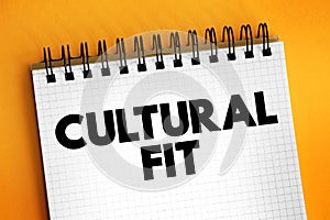 Cultural Fit - concept of screening potential candidates to determine what type of cultural impact they would have on the