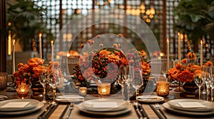cultural minimalist decor, chic wedding reception decor merges cultural elements, clean lines, and muted tones for a photo