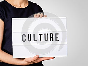 Culture. Company ethics, principles, attitude and history concept