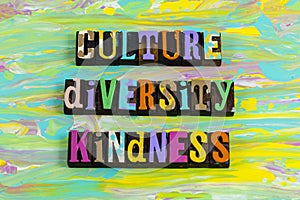 Culture diversity kindness love good life harmony acceptance inclusion photo