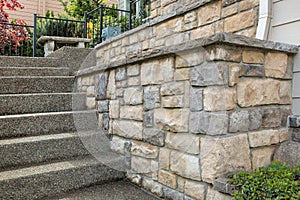 Cultured Stone Work on House Front photo
