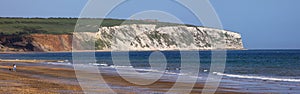 Culver Down Viewed from Sandown Bay on the Isle of Wight, UK