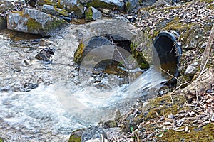Culvert With Running Water photo