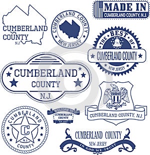 Cumberland county, NJ, generic stamps and signs