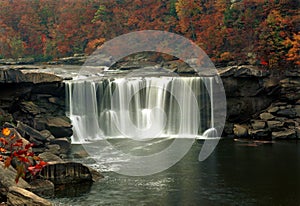 Cumberland Falls during fall