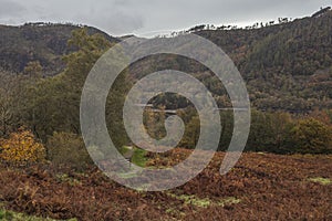 Cumbria, Lake District, England, the UK - a view on a cloudy day.