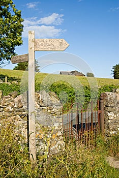 Cumbria Way sign post