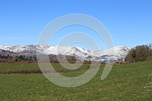 Cumbrian Mountains on a bright winters day.