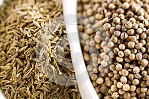 Cumin and koriander