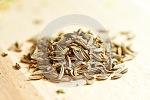 Cumin seeds photo