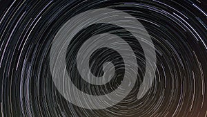 Cumulative time lapse of star trails