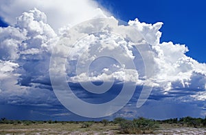 Cumulo Nimbus Cloud in Namibia photo