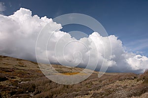 Cumulo Nimbus Clouds, Dorset Coast, England photo