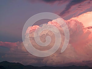 Cumulonimbus cloud development time lapse