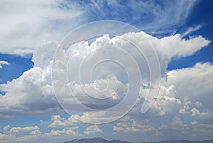 Cumulonimbus cloud formation over Las Vegas, Nevada.