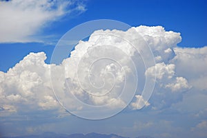Cumulonimbus cloud formation over Las Vegas, Nevada.