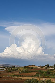 Cumulonimbus cloud landscape