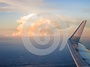 Cumulonimbus cloud from plane