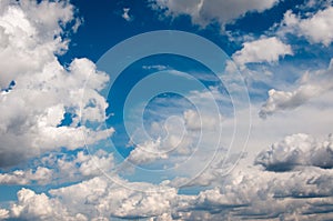 Cumulonimbus clouds background
