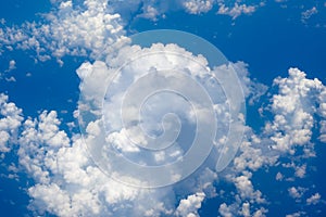 Cumulonimbus Clouds in blue Sky