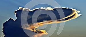 Cumulonimbus storm cloud over Oklahoma City