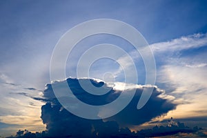 Cumulonimbus at sunset