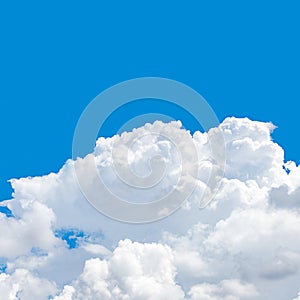 Cumulus cloud and blue sky