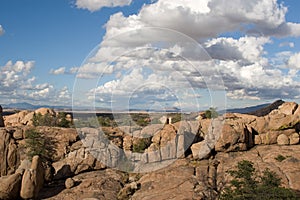 Cumulus clouds in Chino Valley photo