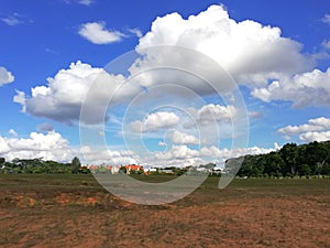 Cumulus clouds in Singapore