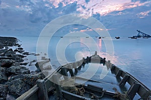 Cumulus of coast wreck