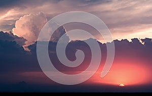 Cumulus Sunset photo