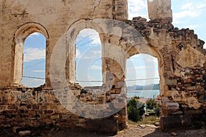 Cunda island church ruins