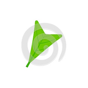 Cuneate leaf flat icon