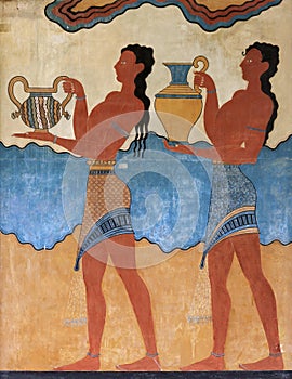 Cup Bearer Fresco from Knossos photo