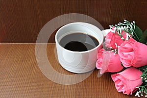 Cup of black coffee