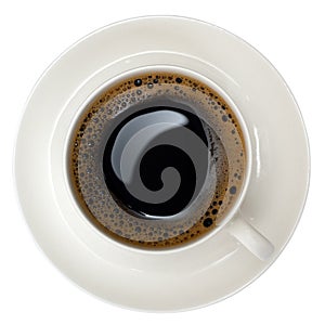 Cup of black coffee photo