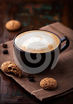 Cup of cafe au lait photo