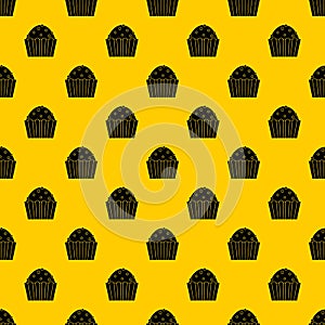 Cup cake pattern vector