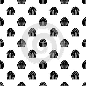 Cup cake pattern vector